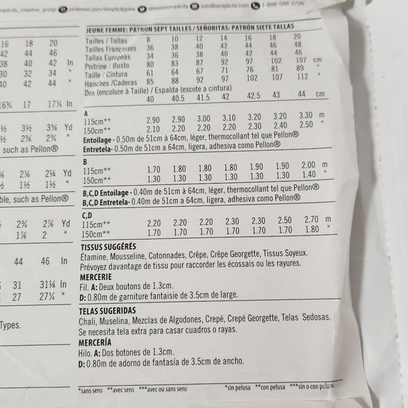 New Look Simplicity Sewing Pattern A6527 Size 8-20 UNCUT - Picture 7 of 8